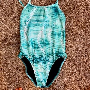 Jolyn. Blue tie dye one piece